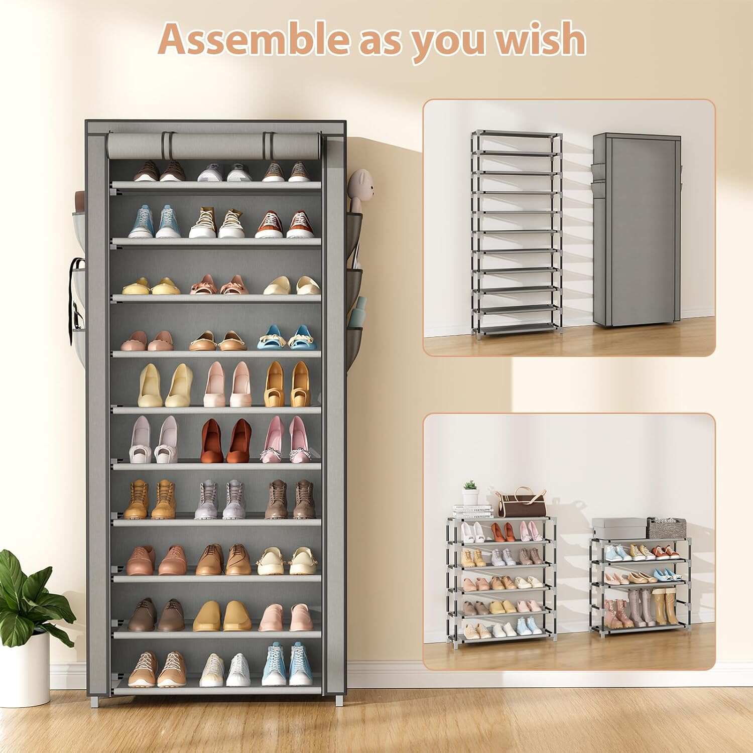 Dikey Dar Ayakkabılık Düzenley - Shoe Rack Cabinet Narrow Entryway incelemesi ve fiyatı